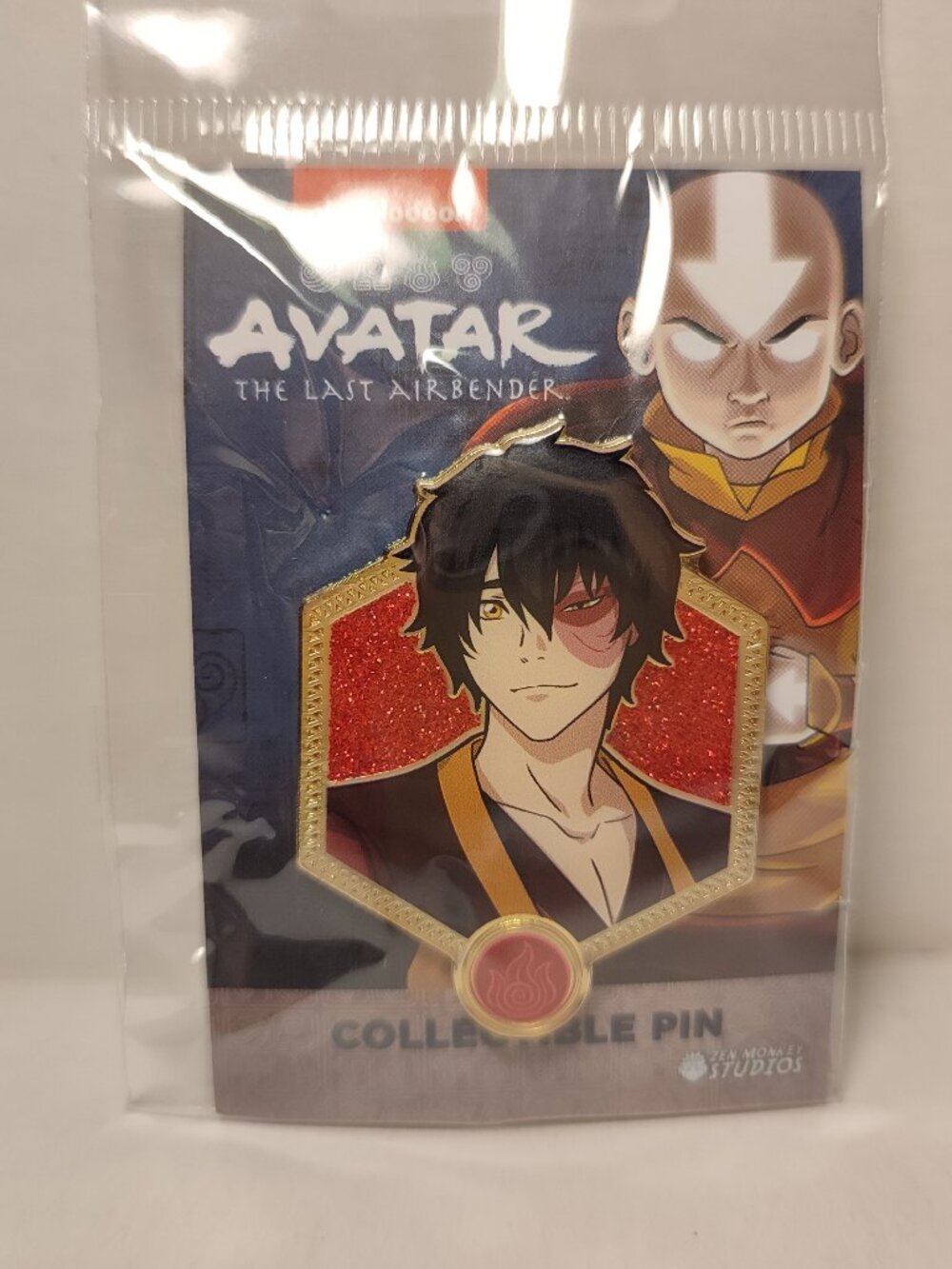 Avatar The Last Airbender Zuko Golden Series Enamel Pin Full Color Badge